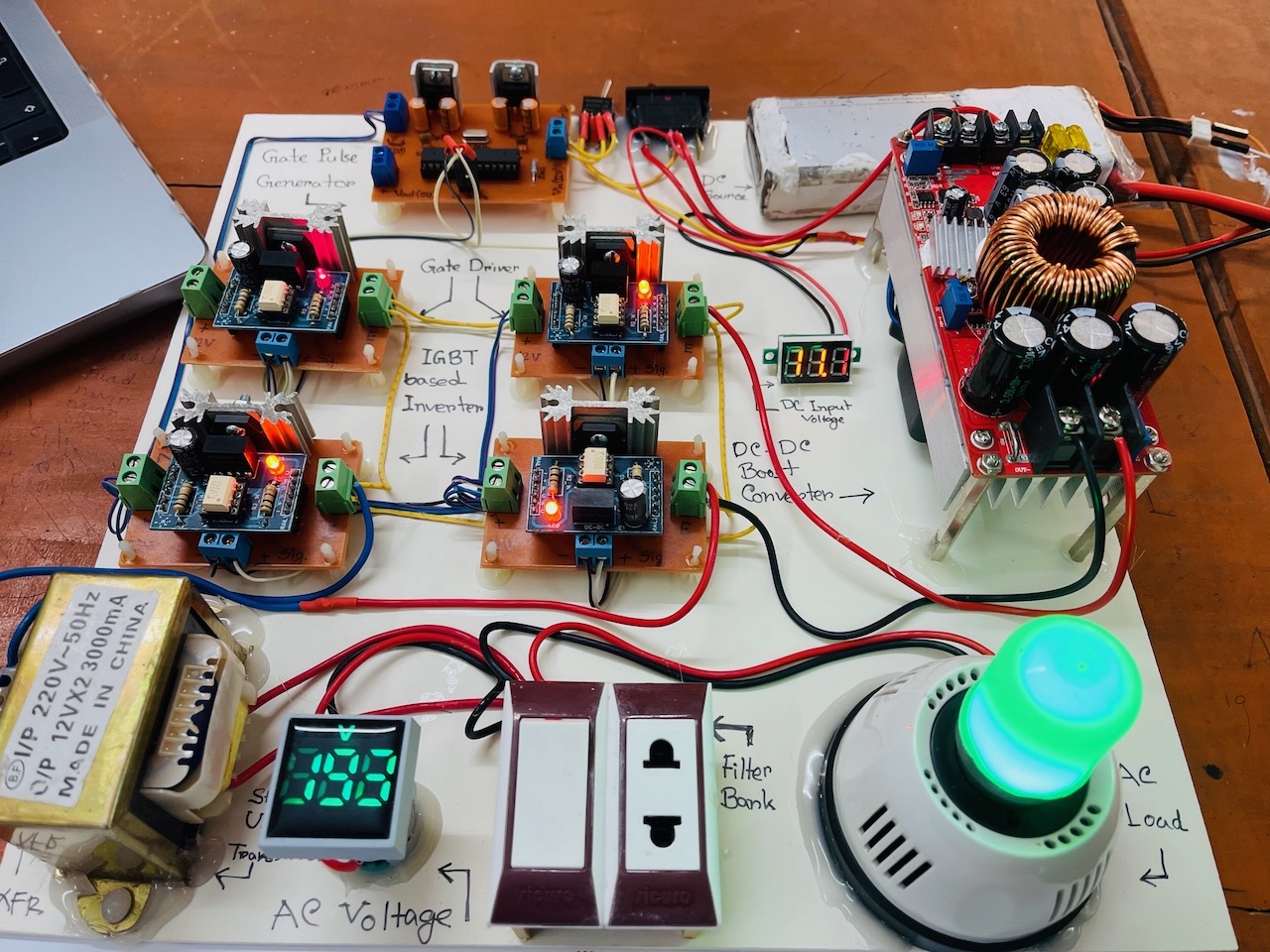 IGBT based Single Phase Inverter Prototype  